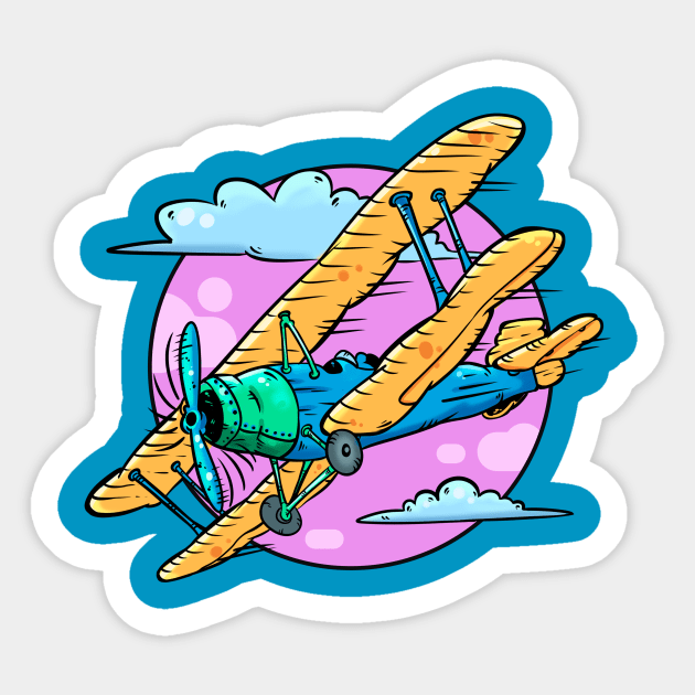 old plane Sticker by vanpaul54